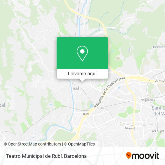 Mapa Teatro Municipal de Rubí