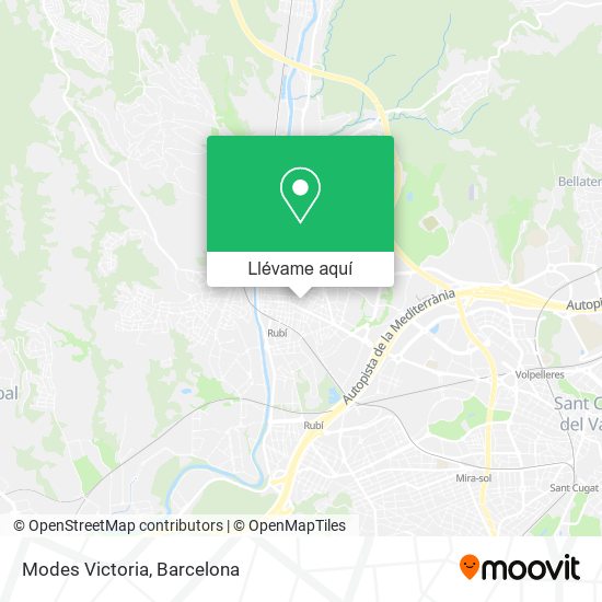 Mapa Modes Victoria