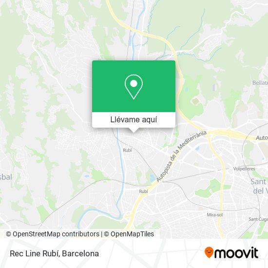 Mapa Rec Line Rubí