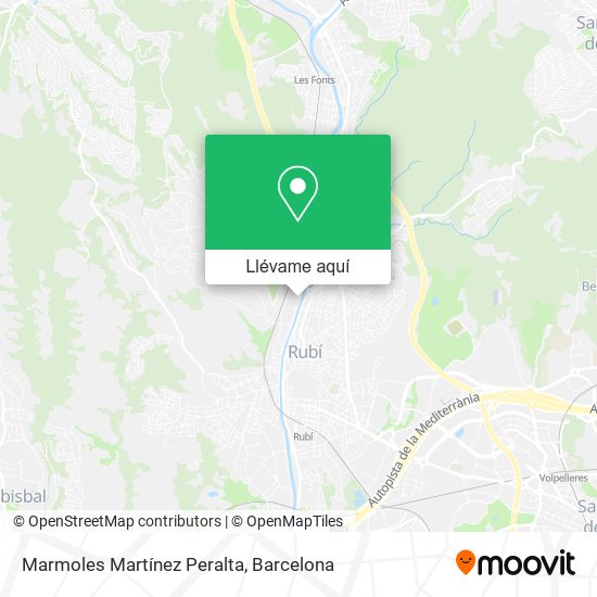 Mapa Marmoles Martínez Peralta