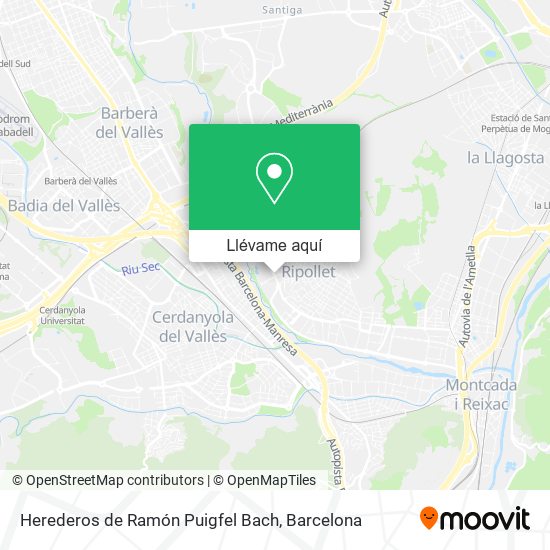 Mapa Herederos de Ramón Puigfel Bach
