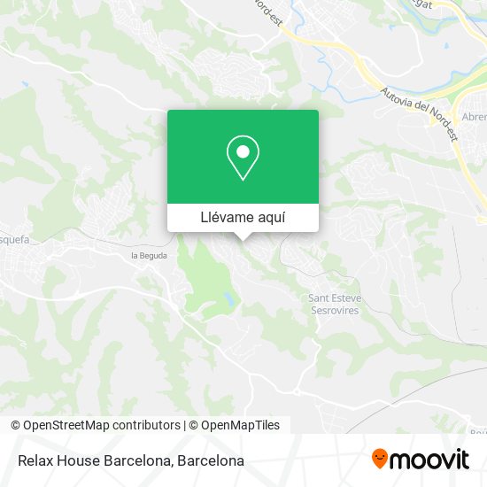 Mapa Relax House Barcelona