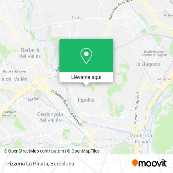 Mapa Pizzería La Pinata