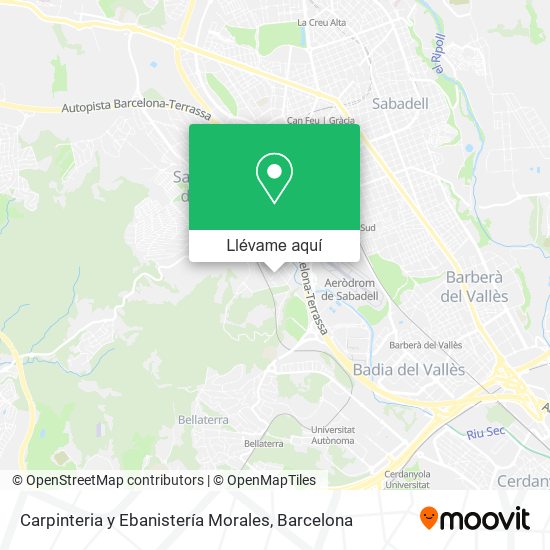 Mapa Carpinteria y Ebanistería Morales