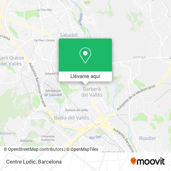 Mapa Centre Ludic