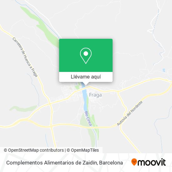 Mapa Complementos Alimentarios de Zaidín