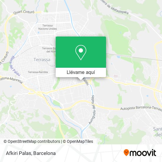 Mapa Afkiri Palas