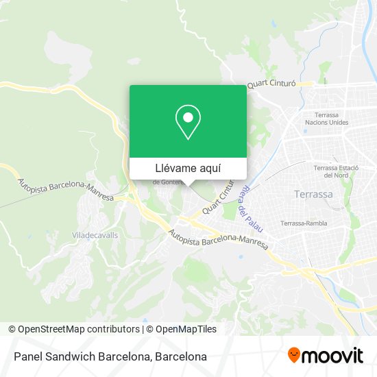 Mapa Panel Sandwich Barcelona