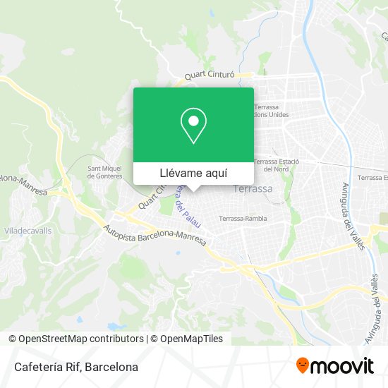 Mapa Cafetería Rif