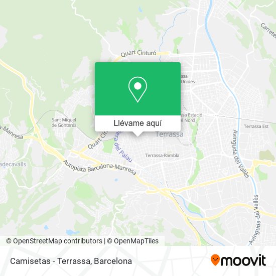 Mapa Camisetas - Terrassa