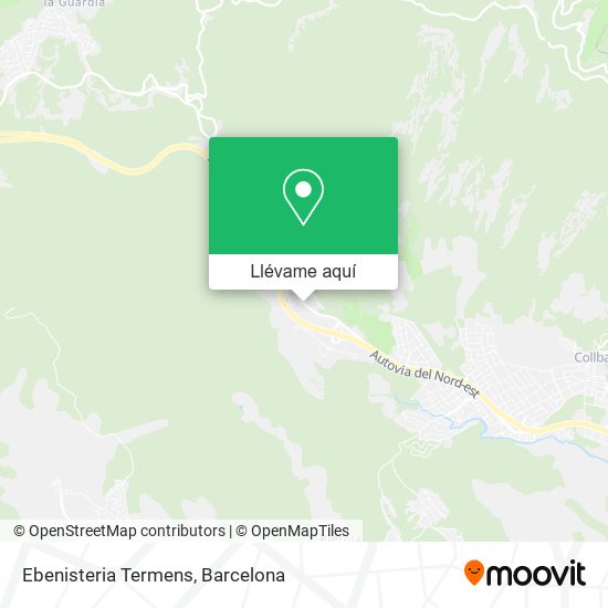 Mapa Ebenisteria Termens