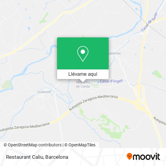 Mapa Restaurant Caliu