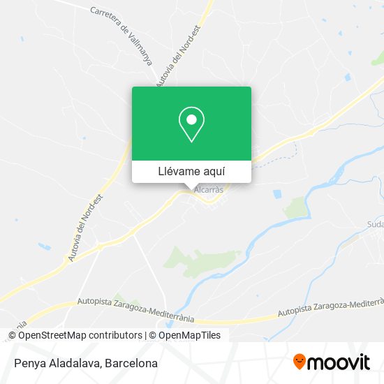 Mapa Penya Aladalava