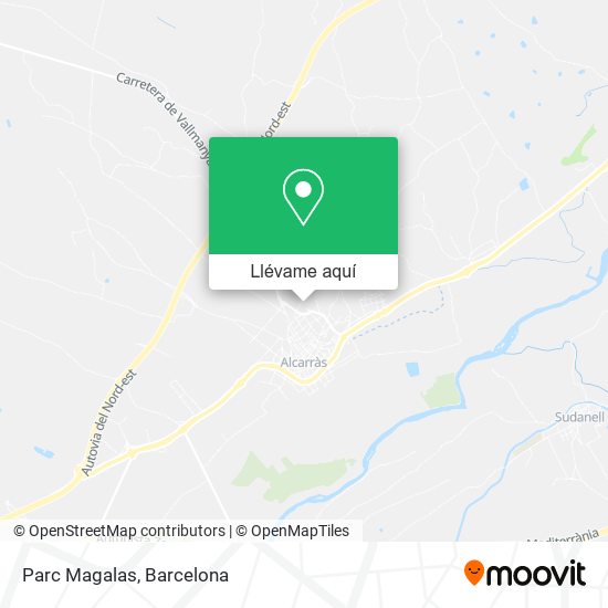 Mapa Parc Magalas