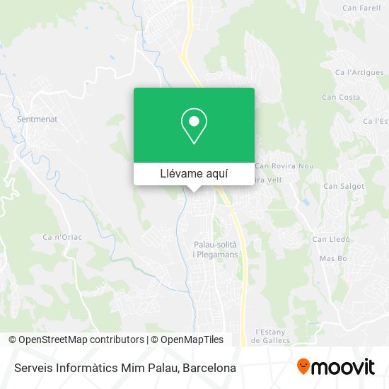 Mapa Serveis Informàtics Mim Palau