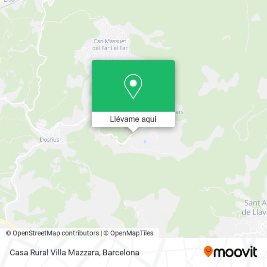 Mapa Casa Rural Villa Mazzara