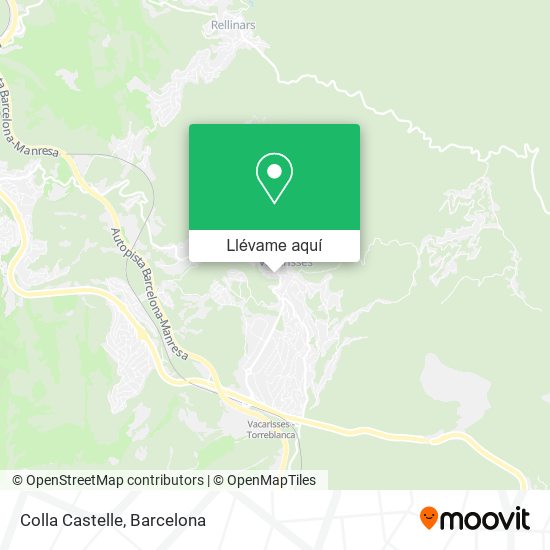 Mapa Colla Castelle
