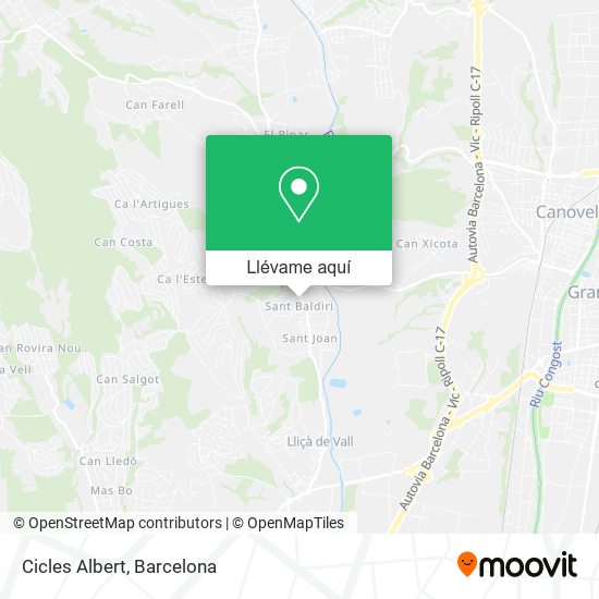 Mapa Cicles Albert