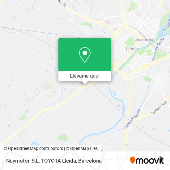 Mapa Naymotor, S.L. TOYOTA Lleida