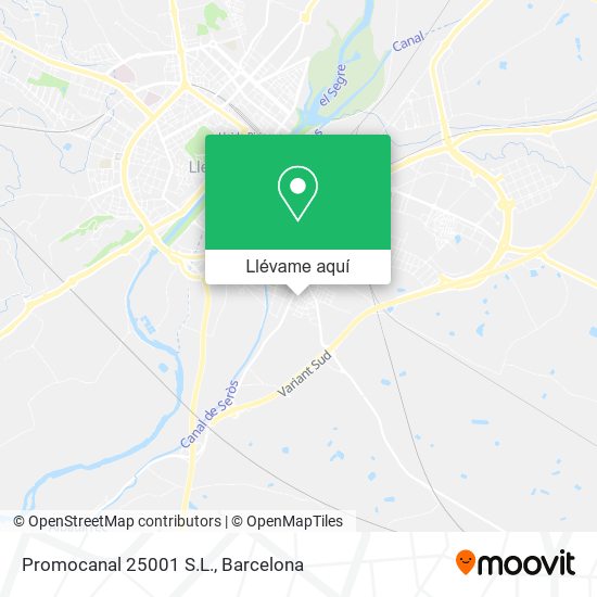 Mapa Promocanal 25001 S.L.