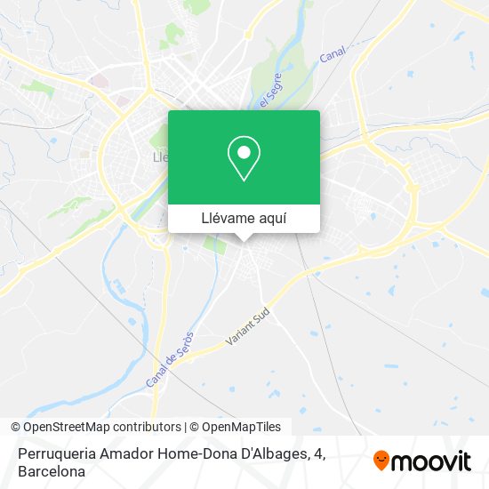 Mapa Perruqueria Amador Home-Dona D'Albages, 4