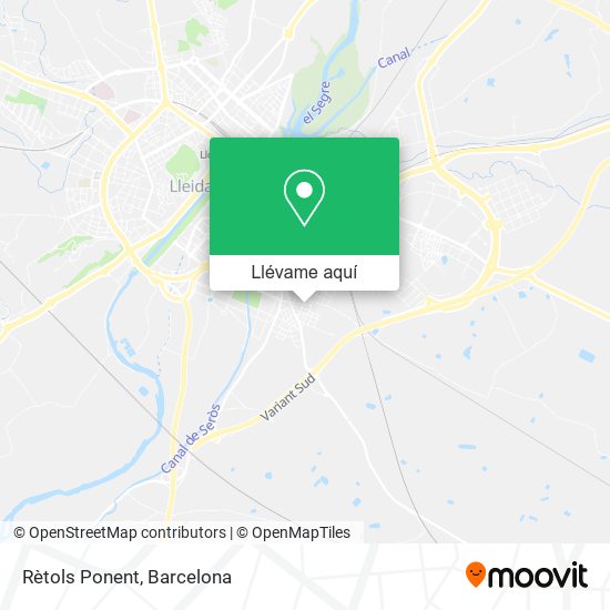 Mapa Rètols Ponent