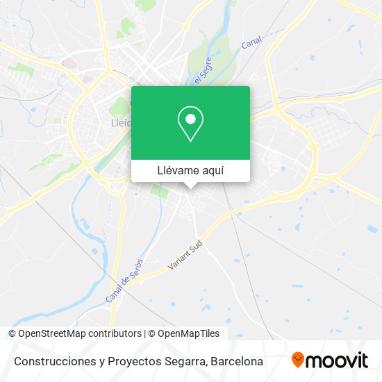 Mapa Construcciones y Proyectos Segarra