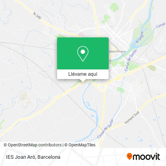 Mapa IES Joan Aró