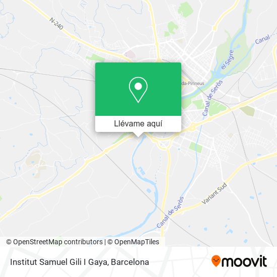 Mapa Institut Samuel Gili I Gaya