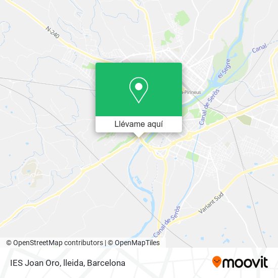 Mapa IES Joan Oro, lleida
