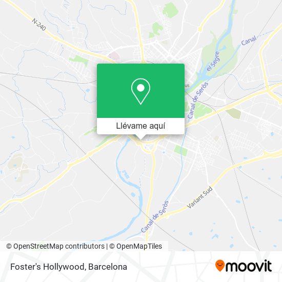Mapa Foster's Hollywood