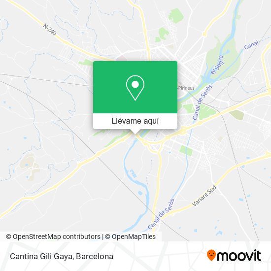 Mapa Cantina Gili Gaya