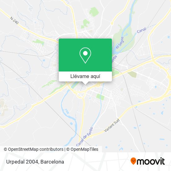 Mapa Urpedal 2004