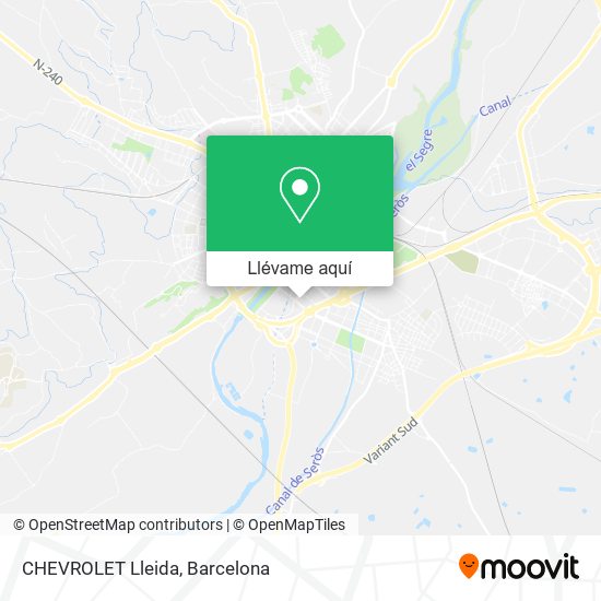 Mapa CHEVROLET Lleida
