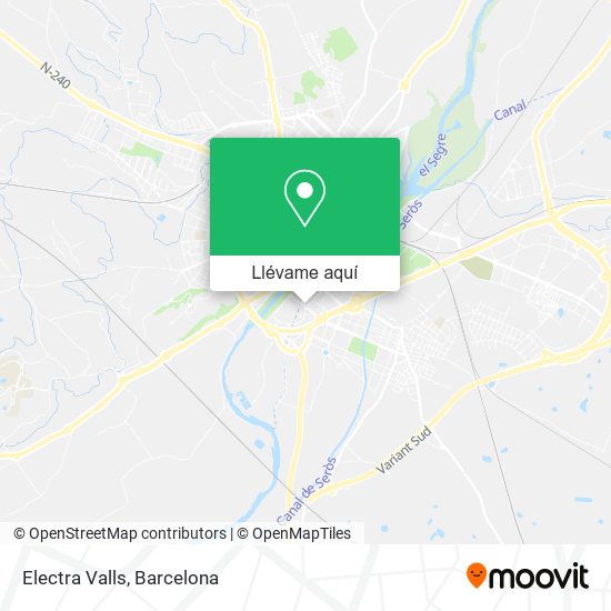 Mapa Electra Valls