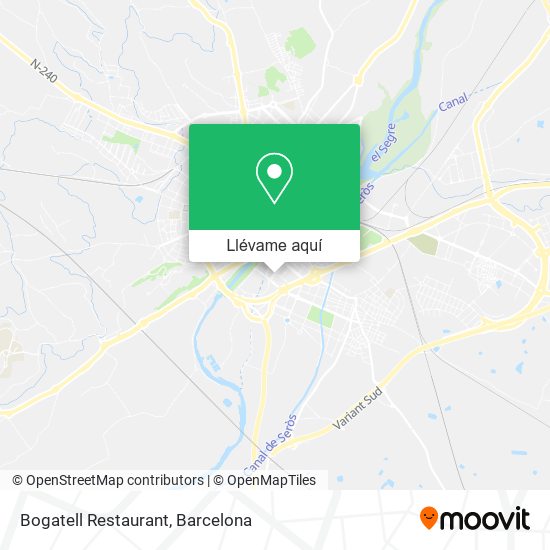 Mapa Bogatell Restaurant