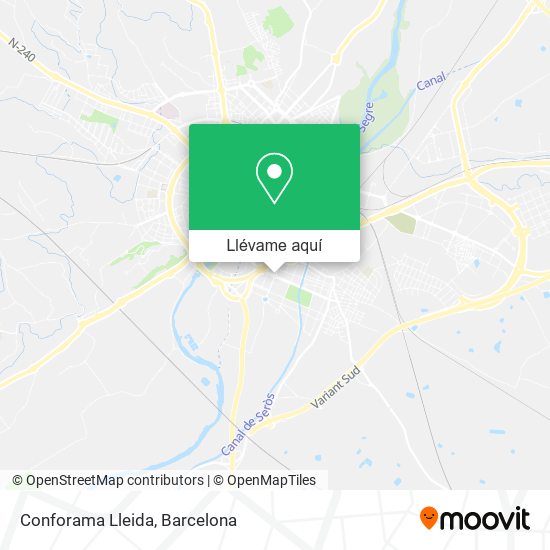 Mapa Conforama Lleida