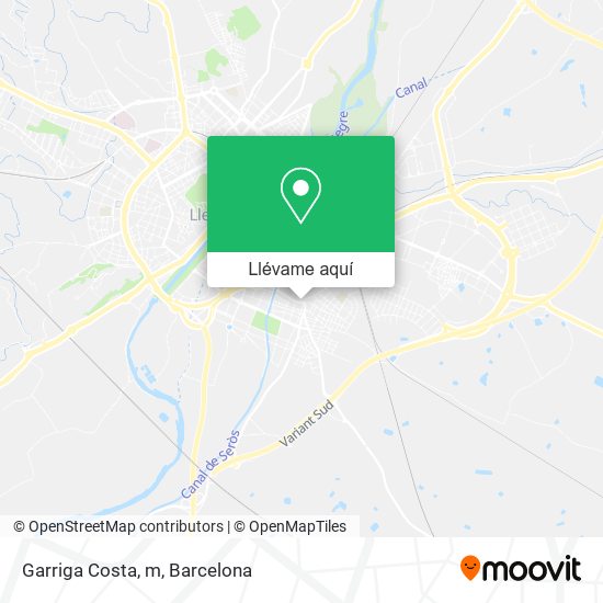 Mapa Garriga Costa, m