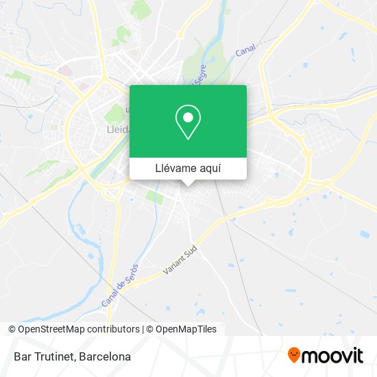 Mapa Bar Trutinet