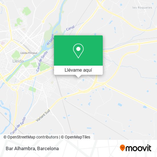 Mapa Bar Alhambra
