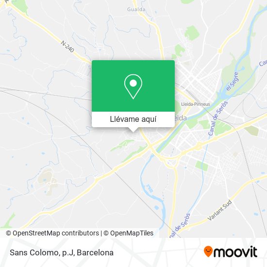 Mapa Sans Colomo, p.J