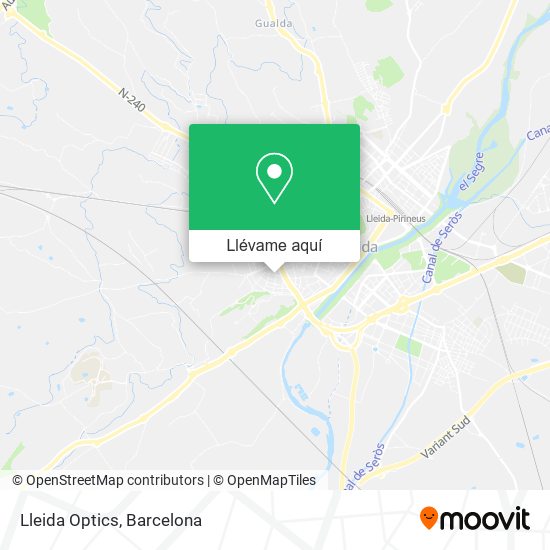 Mapa Lleida Optics