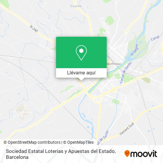 Mapa Sociedad Estatal Loterias y Apuestas del Estado