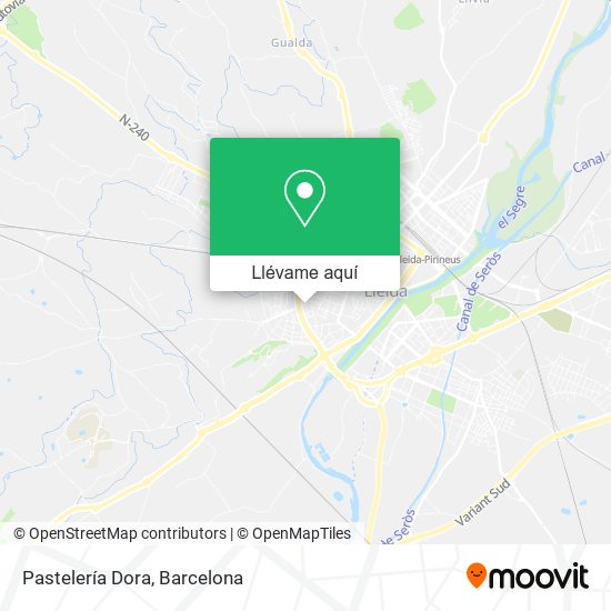 Mapa Pastelería Dora