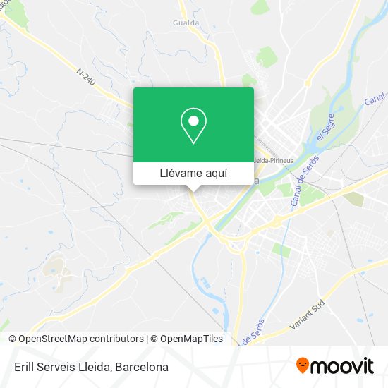 Mapa Erill Serveis Lleida