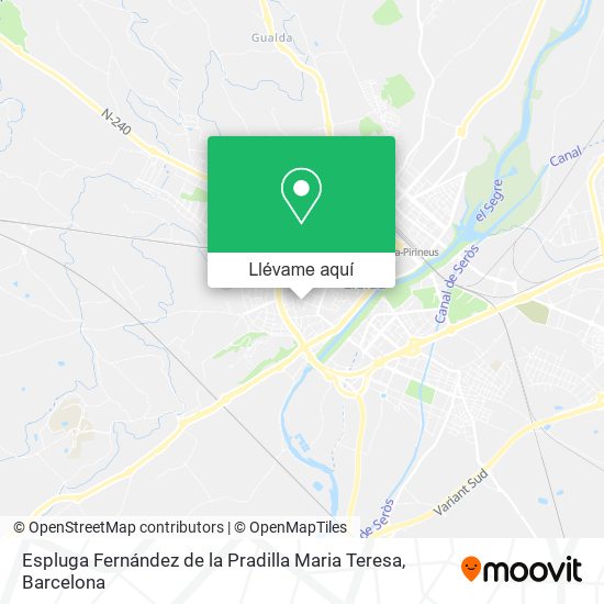 Mapa Espluga Fernández de la Pradilla Maria Teresa