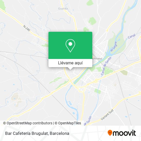 Mapa Bar Cafetería Brugulat