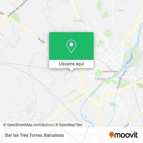 Mapa Bar las Tres Torres