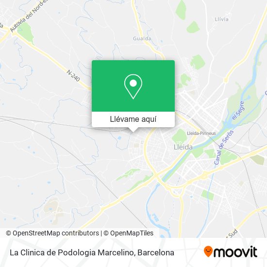 Mapa La Clinica de Podologia Marcelino