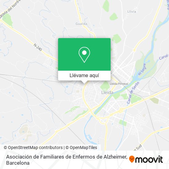 Mapa Asociación de Familiares de Enfermos de Alzheimer